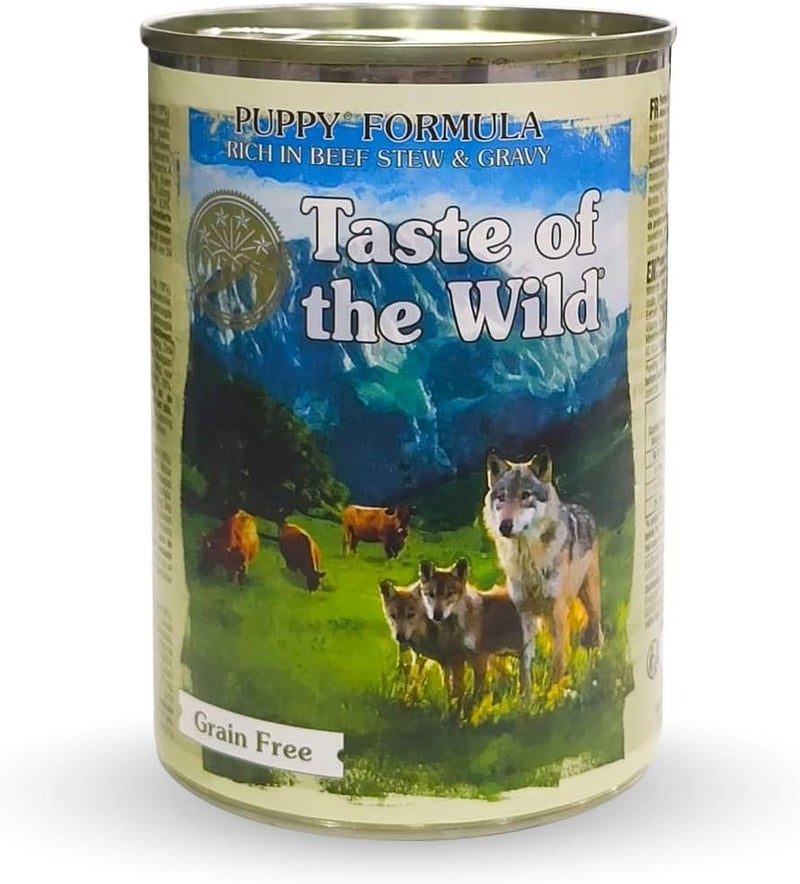 Taste of the Wild Puppy Formula Rich in Beef Stew & Gravy Grain Free - 390g