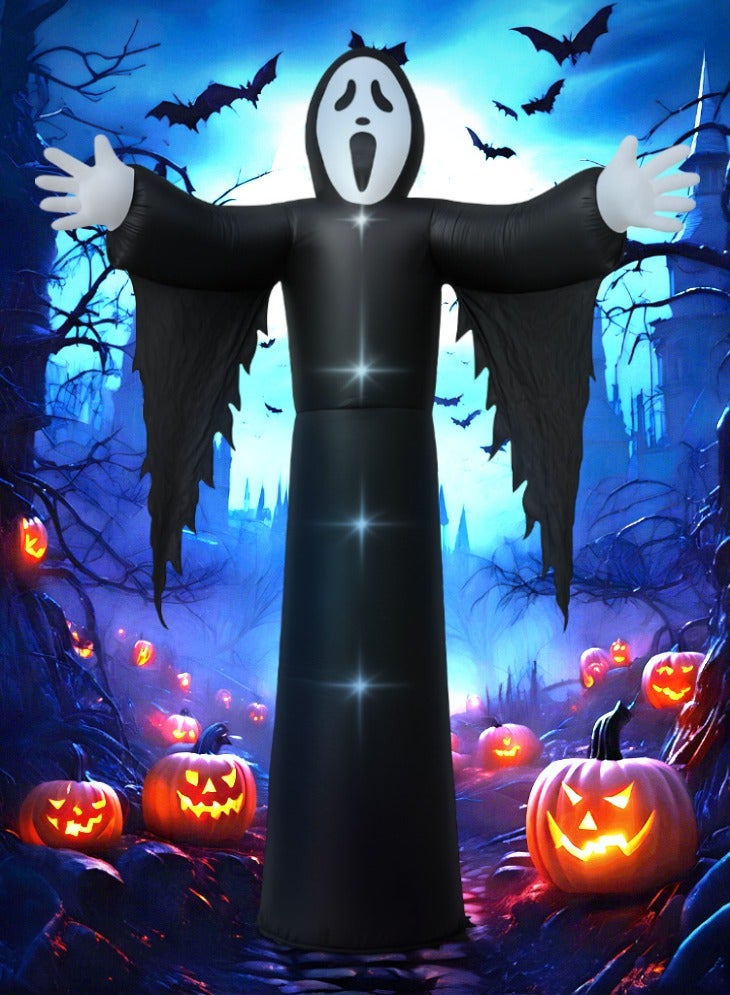 GGEROU زينة خارجية عملاقة قابلة للنفخ لشبح الهالوين 3.6م - Image 1