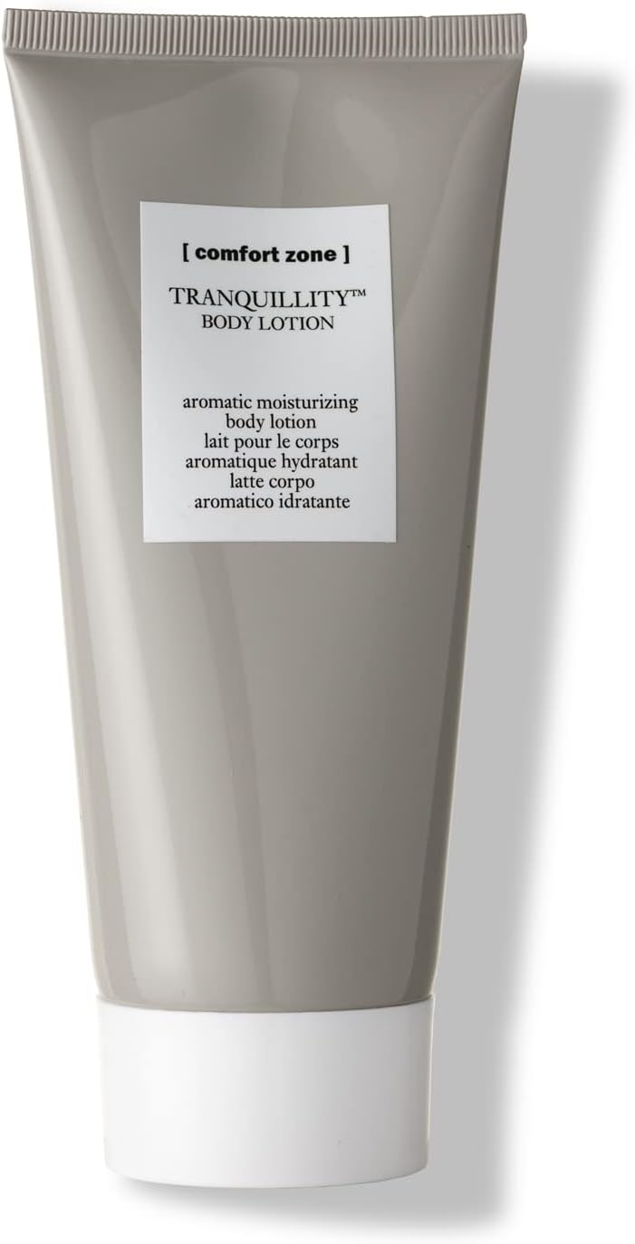Comfort Zone Tranquillity Moisturizing Body Lotion 200ml Bottle Fast Absorbing Deep Hydration Nourishing Essential Oils Vegan Natural Ingredients Massageable