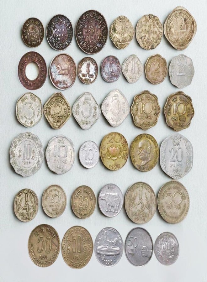 ShubhCoins Kids Collection 36 Different Coins |British to Republic| All Denominations- Beginner Education Set Ideal for Kids Above 5 Years, School Projects and Gifting