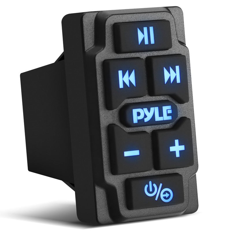 Pyle Rocker Switch Wireless BT Audio Controller Waterproof Rated Marine Receiver Remote Control for Car Truck Boat 4x4 PowerSport Vehicles Connect and Stream Audio from External Devices - Image 2