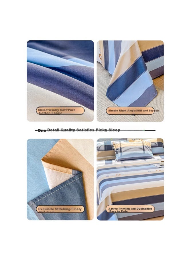 Avivi Single Piece Cotton Bed Sheet Student Dormitory Single Full Cotton Bedding Roman Times 152*210cm - Image 2