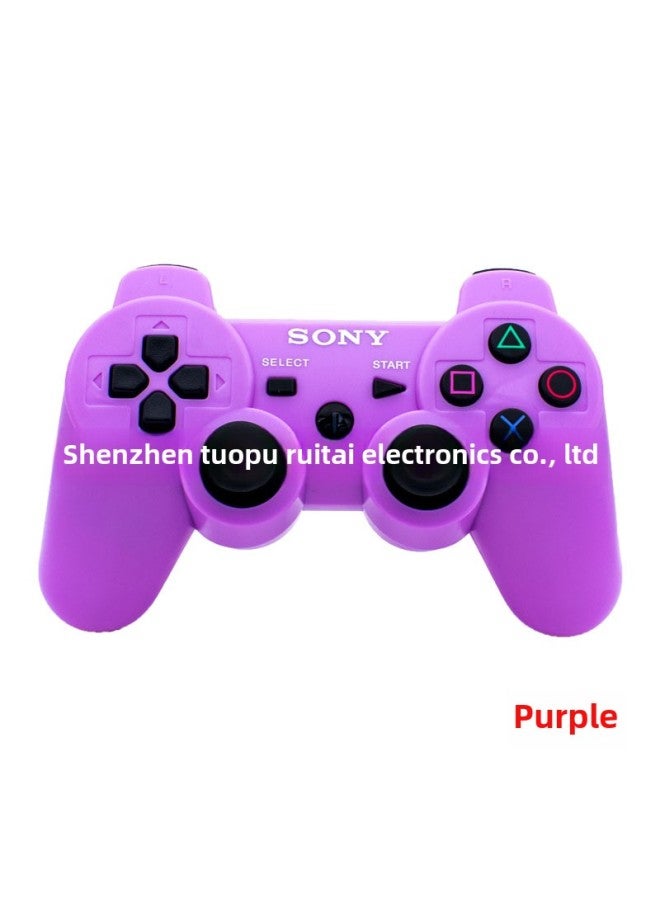 Wireless Bluetooth Ps3 Game Controller Universal Button Gamepad Direct Sale From Manufacturer Digital Computer Gaming Joystick-Product Color:Purple  - Image 1