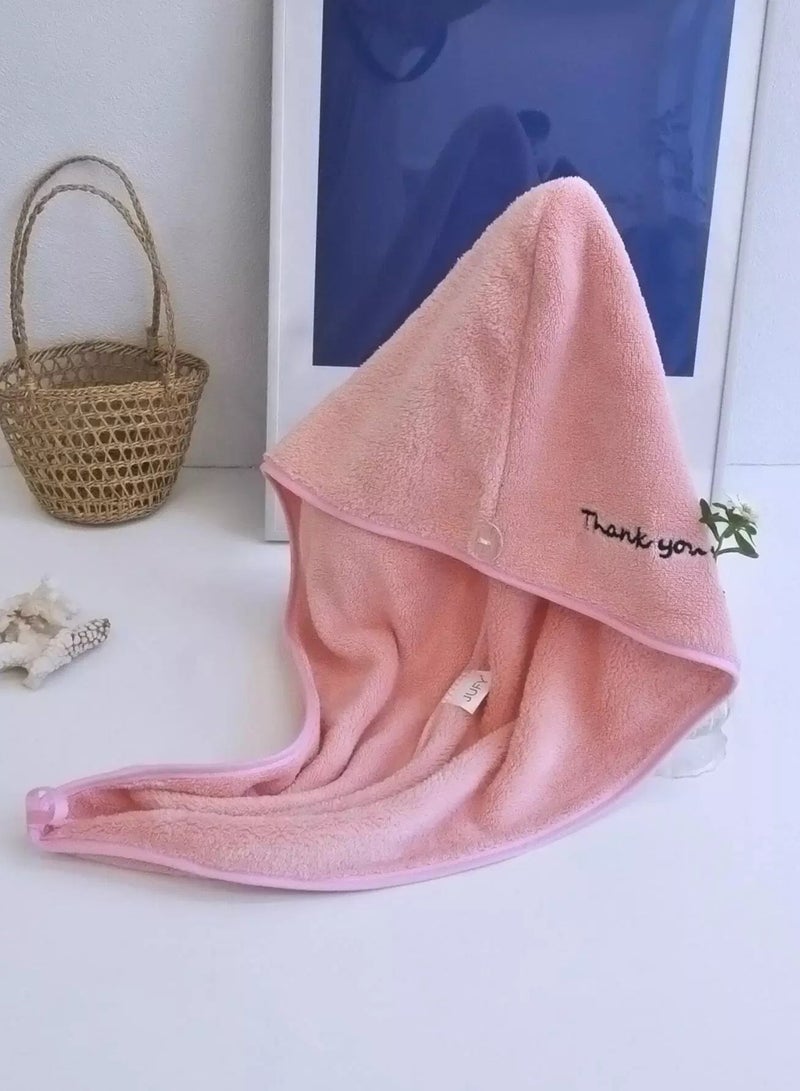 Letter Embroidery Hair Drying Cap - Image 2