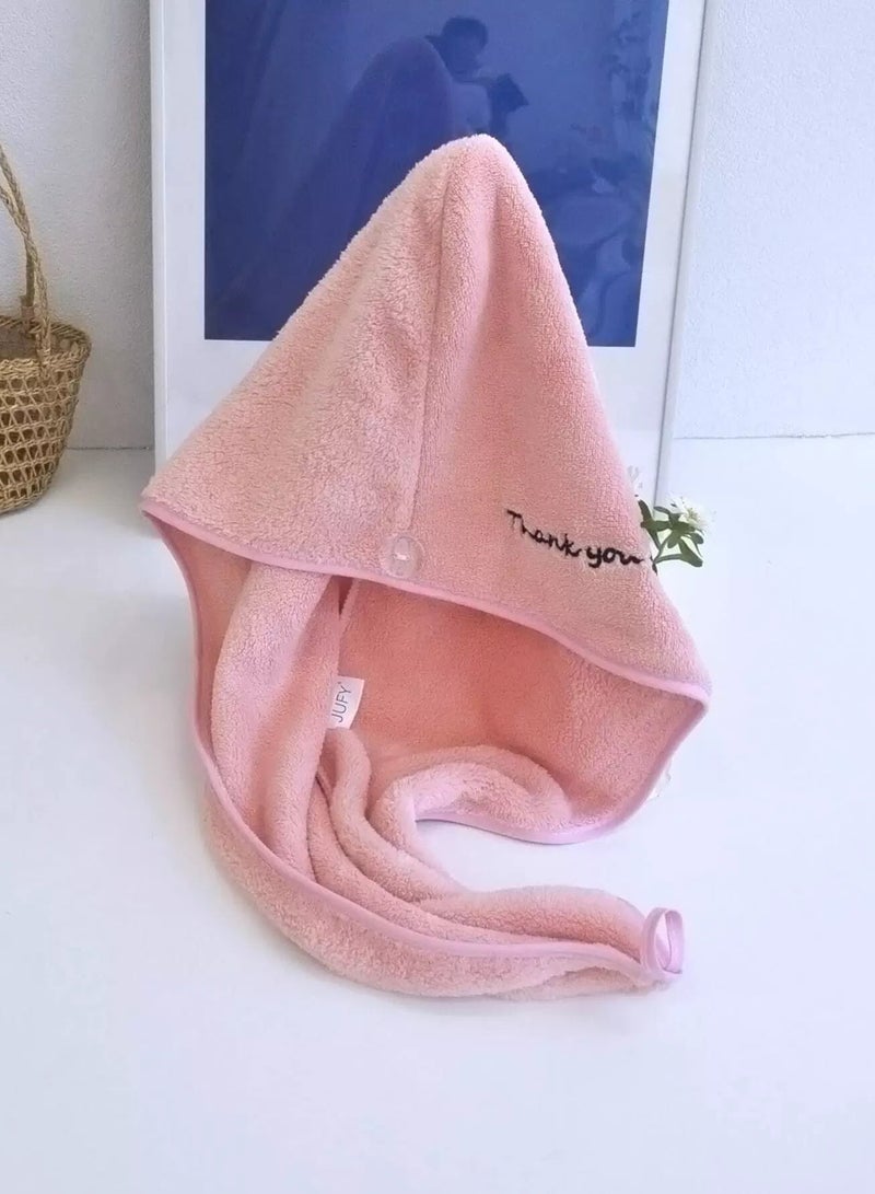 Letter Embroidery Hair Drying Cap - Image 4