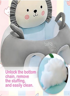 iMissiu Baby Support Seat Sofa, Cartoon Infant Sofa Lovely Learning Sitting Chairs, Baby Sit Up Chair, Back Head Protector Baby Bouncer, Infants Floor Seats  - Image 3