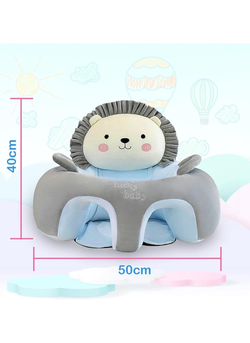 iMissiu - Baby Support Seat Sofa, Cartoon Infant Sofa Lovely Learning Sitting Chairs, Baby Sit Up Chair, Back Head Protector Baby Bouncer, Infants Floor Seats - Image 1