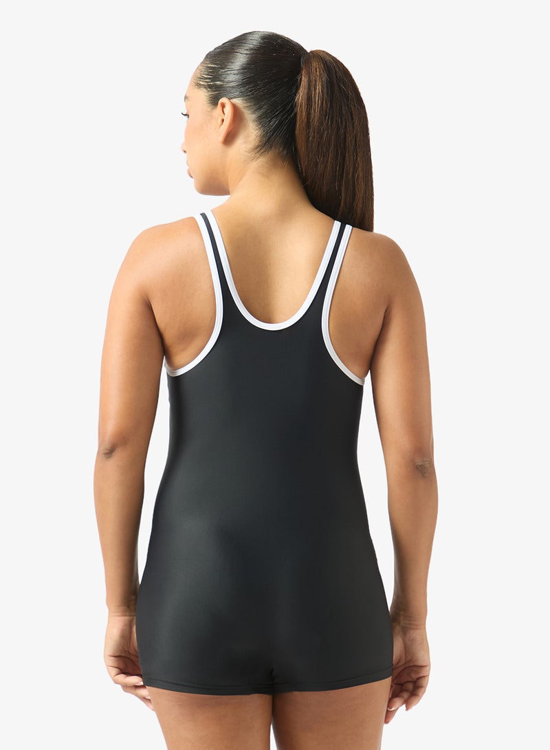 FRWD Contrast Trim Detail Scoop Neck Swimsuit - Image 2