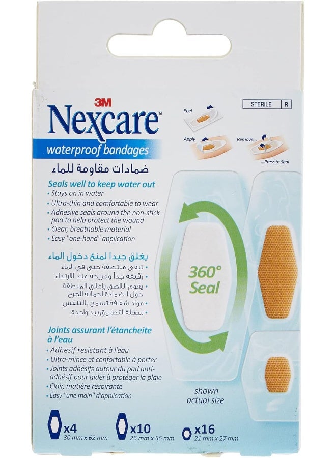 Nexcare لصقات نيكسيكير أكوا كلير المقاومة للماء - 30 عبوة - Image 2