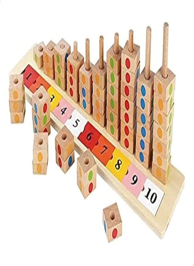 Wooden counting educational toy 