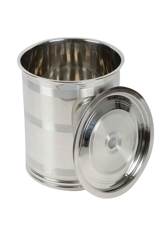 Ayda حاوية تخزين عمودية مستديرة من الفولاذ المقاوم للصدأ سعة 25 لترًا - Image 2