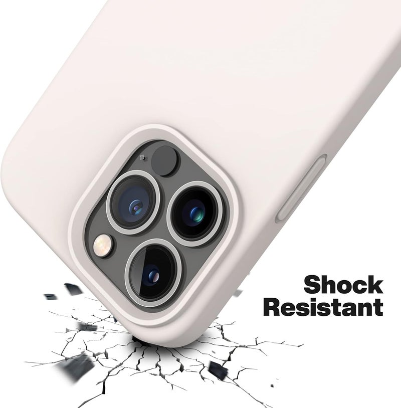 اوتوفلاي حافظة لـ iPhone 13 Pro Max [متوافقة مع MagSafe] حافظة هاتف سيليكون مقاوم للصدمات رفيعة ونحيفة كاملة الجسم لـ iPhone 13 Pro Max 6.7 بوصة (حجر) | متوافقة مع MagSafe - Image 5