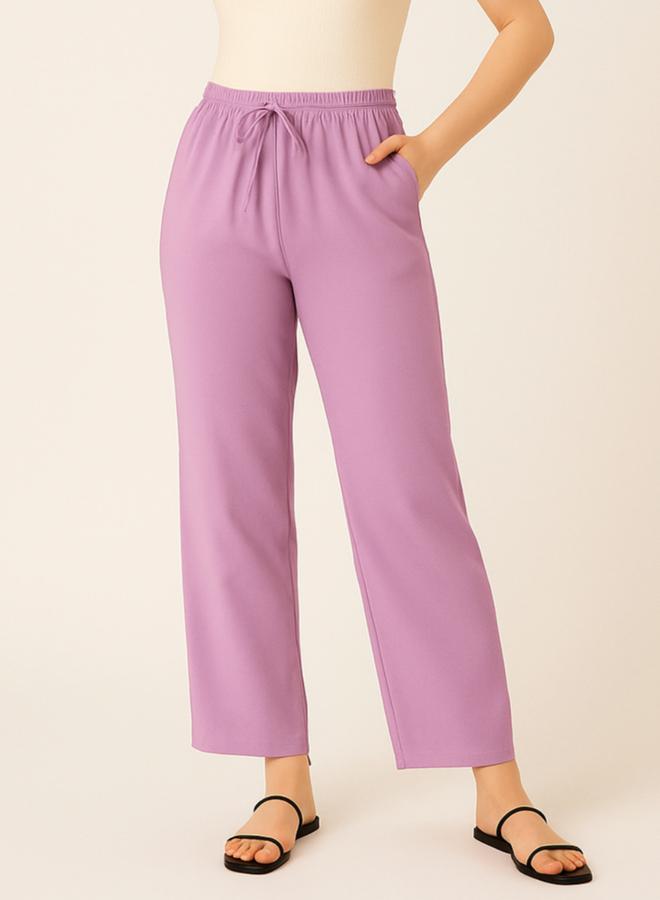 PAUSE Women Pink Relaxed Fit Joggers - Image 1