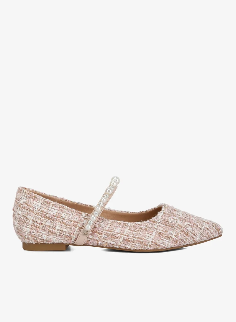 Blush Mary Jane Ballet Flats