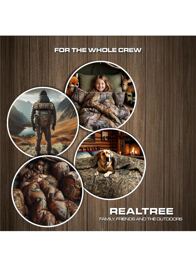 Realtree Max-5 Camouflage Bed Sheets - 3 Piece Camo Bedding Twin - Premium Polycotton Super Soft Hunting Sheet Set - Machine Washable Outdoor Bedding Set (Twin Size) - Image 4