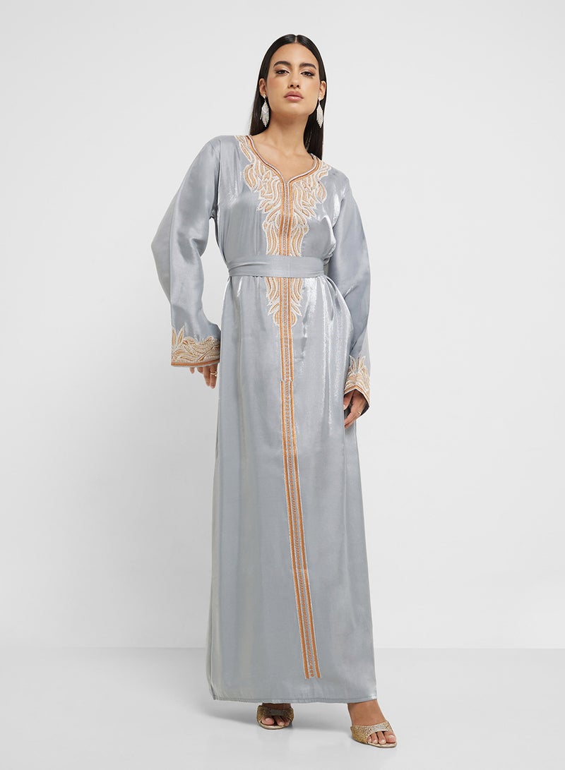 hayas closet Embroidered Maxi Dress - Image 4
