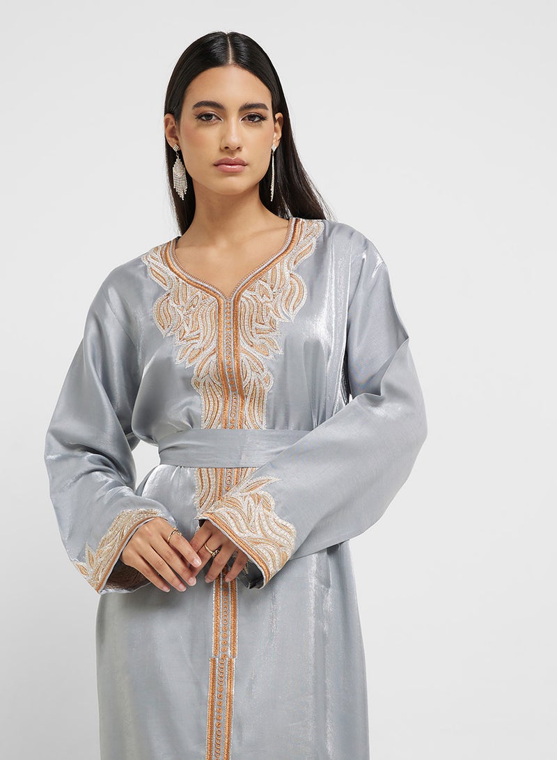 hayas closet Embroidered Maxi Dress - Image 3