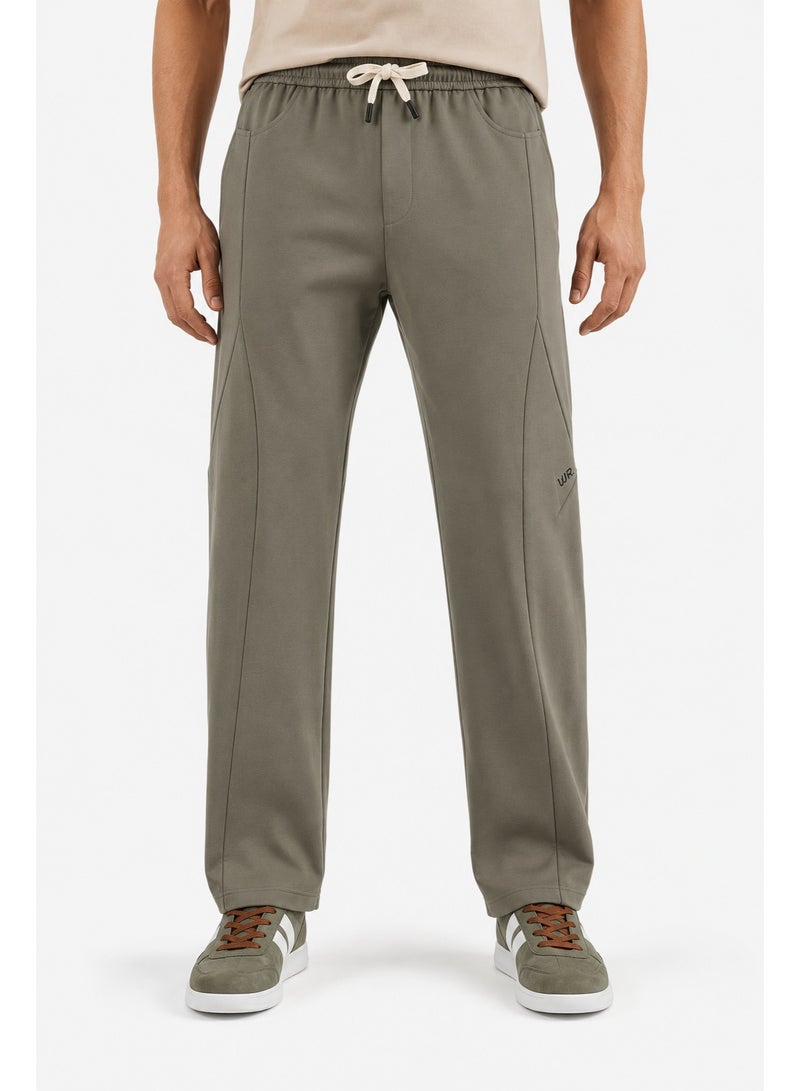 WHITE RABBIT Men’s Casual Wide Leg Jogger Pants – Adjustable Drawstring - Image 1