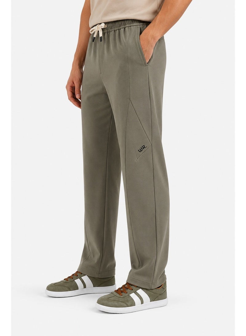 WHITE RABBIT Men’s Casual Wide Leg Jogger Pants – Adjustable Drawstring - Image 4