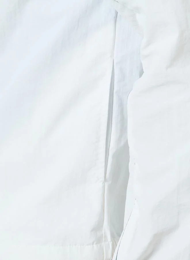 Styli Active  Men White Lightweight Zip-Up Track Jacket for Men | Best Price UAE