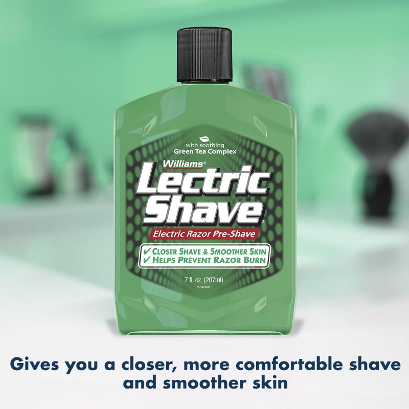 Williams Lectric Shave, Electric Razor Pre-Shave, 7 Ounce - Image 3