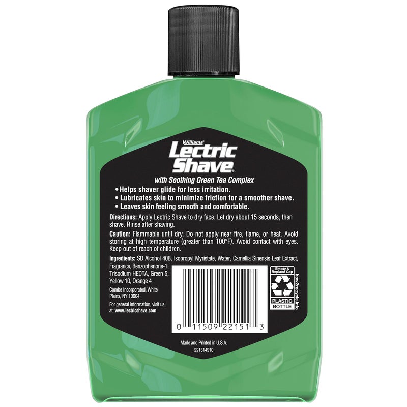 Williams Lectric Shave, Electric Razor Pre-Shave, 7 Ounce - Image 2