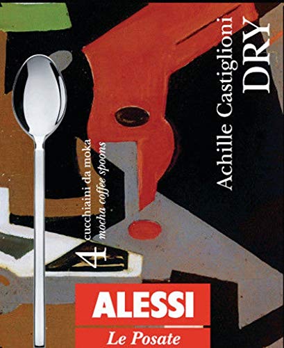 Alessi Dry Mocha Coffee Spoon Set of 4 Silver - Image 3