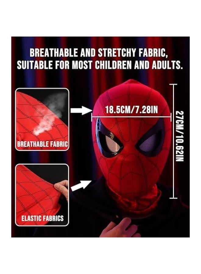 SpiderHero Mask with Moving Eyes- Mask Full Face Chin Control Eyes Size Hero Cosplay Mask for Kids/Adult - Image 3