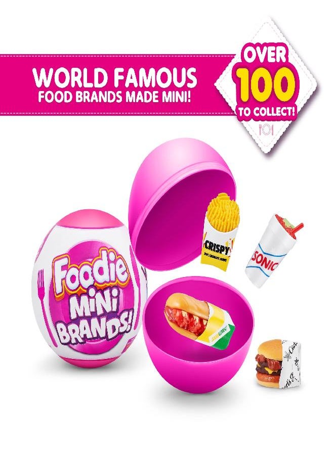 5 Surprise 5 Surprise Foodie Mini Brands (2 Pack) by ZURU, Mystery Capsule Real Miniature Collectable Toy, Collectibles, Fast Food Toys and Shopping Accessories  - Image 5