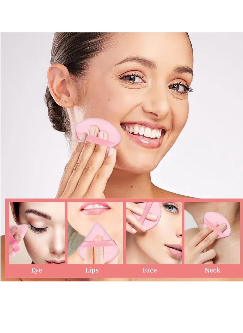 Viedouce - 6 Pieces Powder Puff Face Makeup Sponge Soft Velour Triangle Powder Puffs for Loose Powder Setting Powder Cosmetic Foundation Beauty Sponge - Image 1
