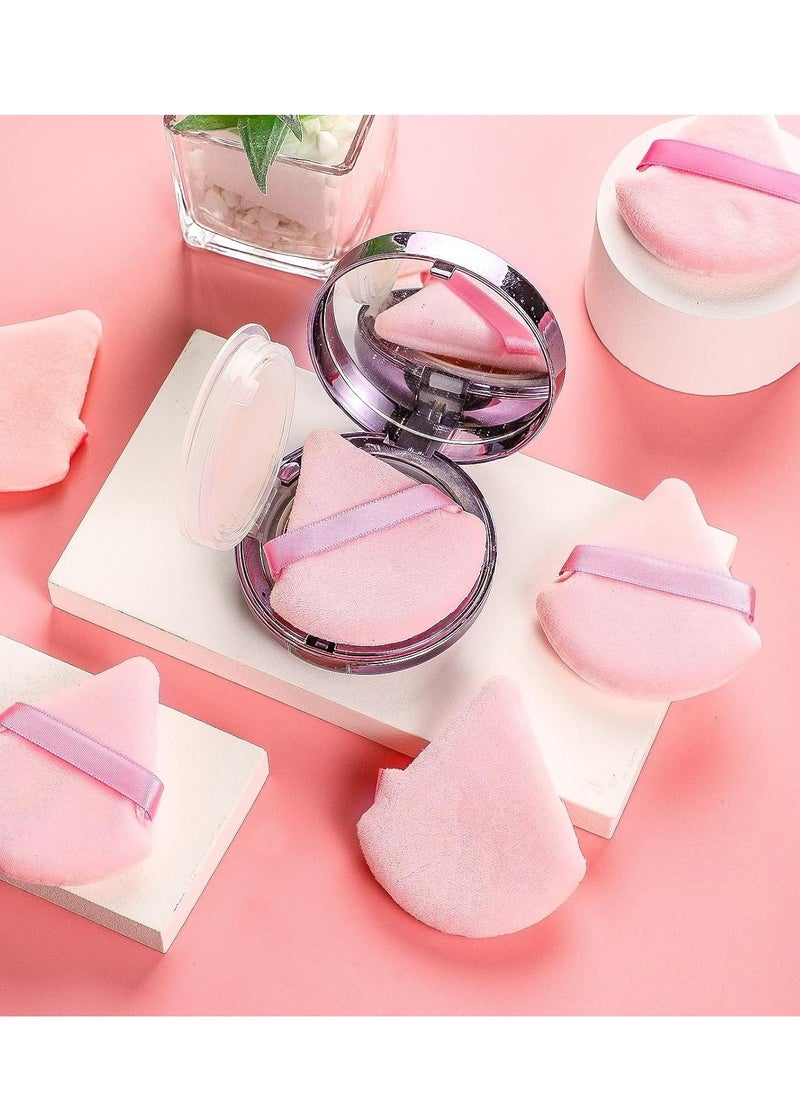 Viedouce - 6 Pieces Powder Puff Face Makeup Sponge Soft Velour Triangle Powder Puffs for Loose Powder Setting Powder Cosmetic Foundation Beauty Sponge - Image 1