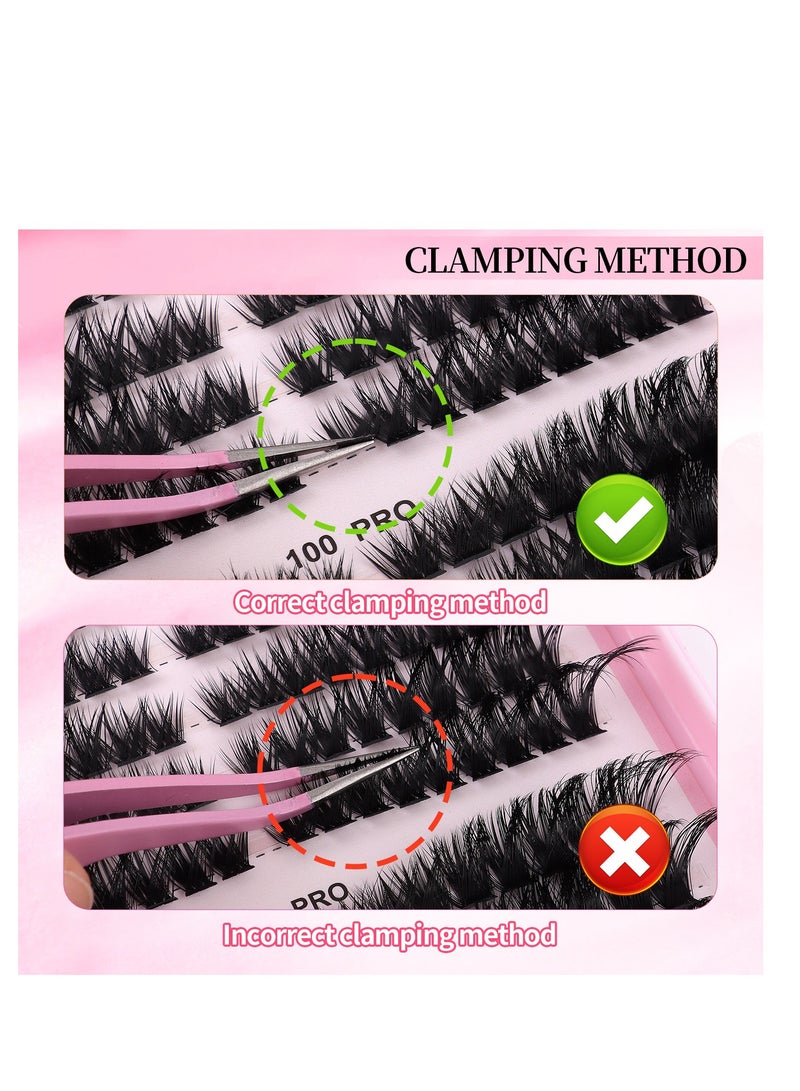 لاشز إم دي مجموعة رموش صناعية 30D+40D+50D+60D+80D+100D مجموعة رموش صناعية ناعمة وطبيعية للمبتدئين مجموعة رموش صناعية مكونة من 540 قطعة مجموعة رموش بطول 8-16 مم مجموعة رموش صناعية  - Image 4