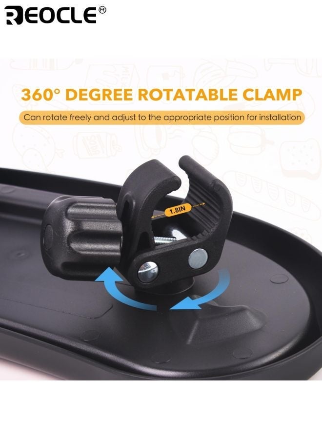 ريوكل صينية وجبات خفيفة 3 في 1 لعربة الطفل بحامل هاتف وتصميم حامل الكوب - ملحق صينية وجبات عالمي بتثبيت آمن لتناول الوجبات الخفيفة - Image 4