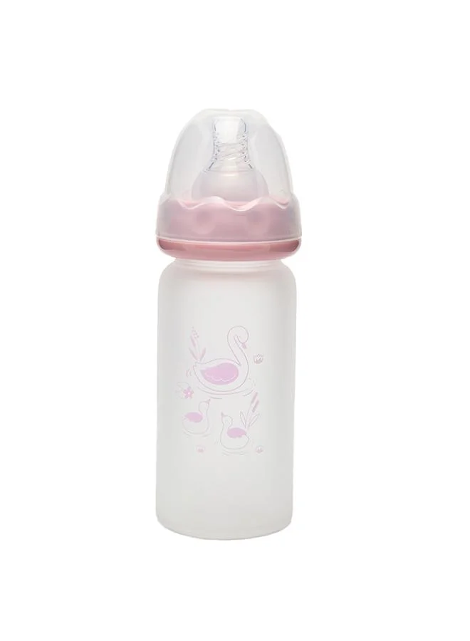 Babies & More Babies & More Baby Pink Shatterproof Glass Feeding Bottle 120ml