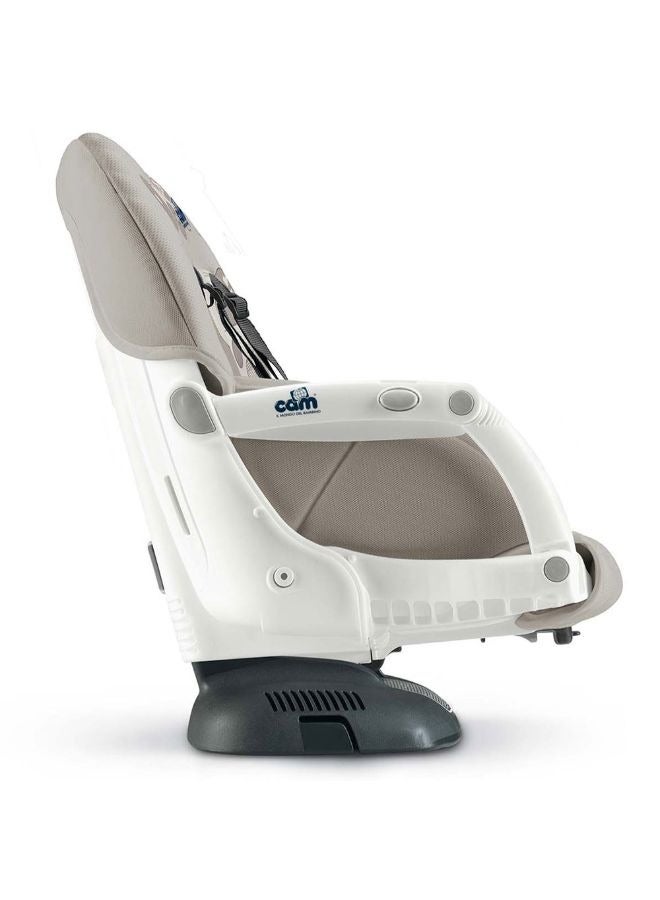 cam كرسي تغذية الأطفال Idea Booster، مقعد وجبة خفيفة، Smart Pop، محمول، مقعد مع صينية للأكل، خفيف الوزن، قابل للطي، للسفر - بني - Image 4