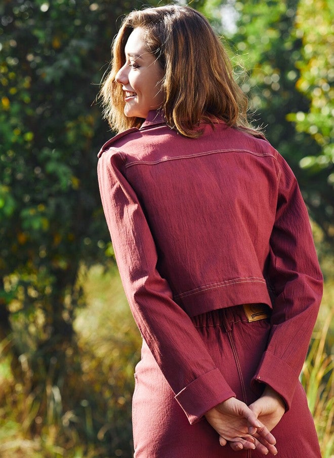 Athena جاكيت جينز قطن قصير للنساء - Image 4