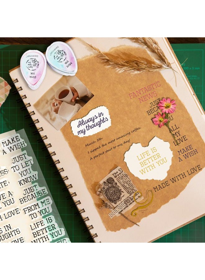 Desecraft 2 pk Clear Rubber Stamp Set - Image 2