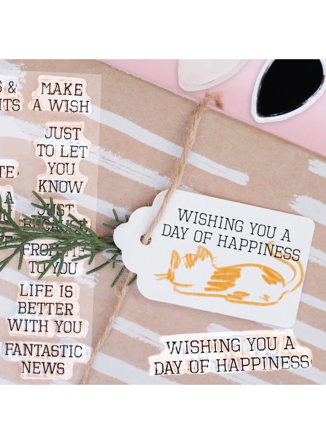 Desecraft 2 pk Clear Rubber Stamp Set - Image 5