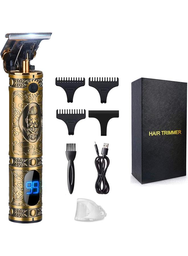 Hair Clippers for Men, Professional Hair & Beard Trimmer for Men, T-Blade Hair Edgers Clippers, Gold Knight Close-Cutting Trimmers, Cordless Clippers for Hair Cutting - Image 1