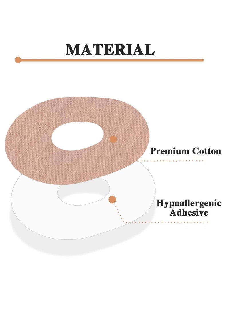 Excefore 25 Pcs Waterproof Adhesive Patches, Latex-Free Bandage Adhesive Patches for Dexcom G7 Waterproof Without Glue in The Center, Long Fixation for Your Sensor - Image 2