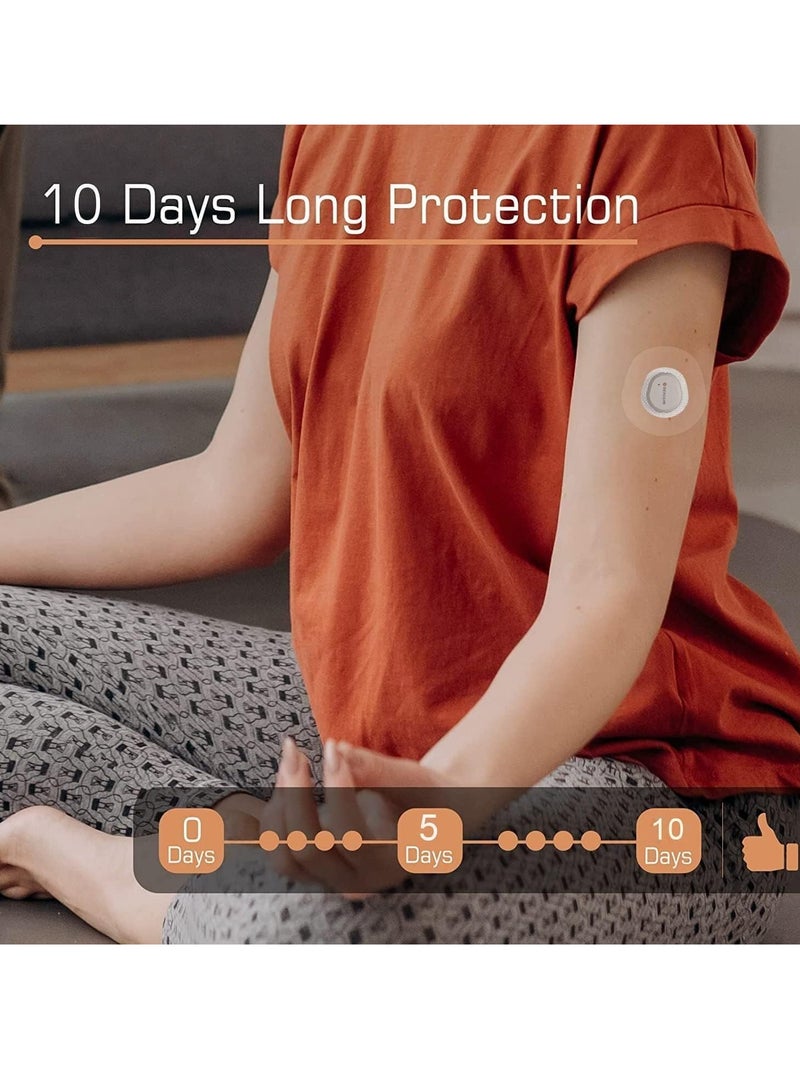 Excefore 25 Pcs Waterproof Adhesive Patches, Latex-Free Bandage Adhesive Patches for Dexcom G7 Waterproof Without Glue in The Center, Long Fixation for Your Sensor - Image 4