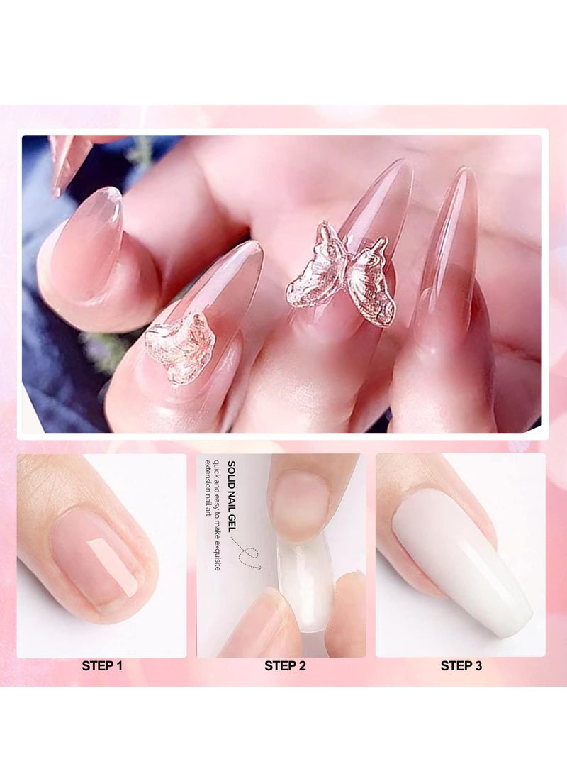 SYOSI جل بناء صلب للأظافر، جل تشكيل الأظافر، جل بناء صلب غير لزج، جل تمديد أظافر صلب مطور، جل تشكيل ثلاثي الأبعاد لتصميم فن الأظافر - Image 5