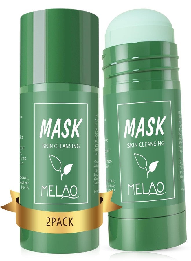 Mererke_Pretty 2 Pack Green Clay Mask for Face, Poreless Deep Cleanse Mask, Blackhead Remover with Green Tea Extract, Deep Pore Cleansing, Moisturizing & Oil Control Green Tea Facial Cleanser for All Skin Types - Image 1
