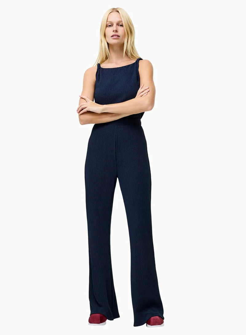 فرنش كونكشن بنطلون ميرا واسع مطرز