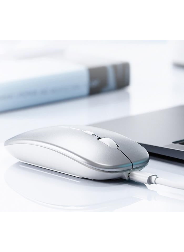 Polham - 2.4g Rechargeable Super Silent Ultra Thin Mouse, Windows, Linux, Mac Os Compatible Mouse - Image 1