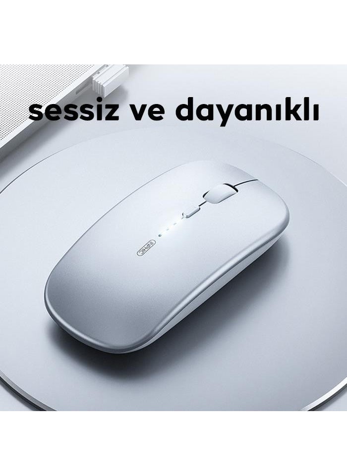 Polham - 2.4g Rechargeable Super Silent Ultra Thin Mouse, Windows, Linux, Mac Os Compatible Mouse - Image 1