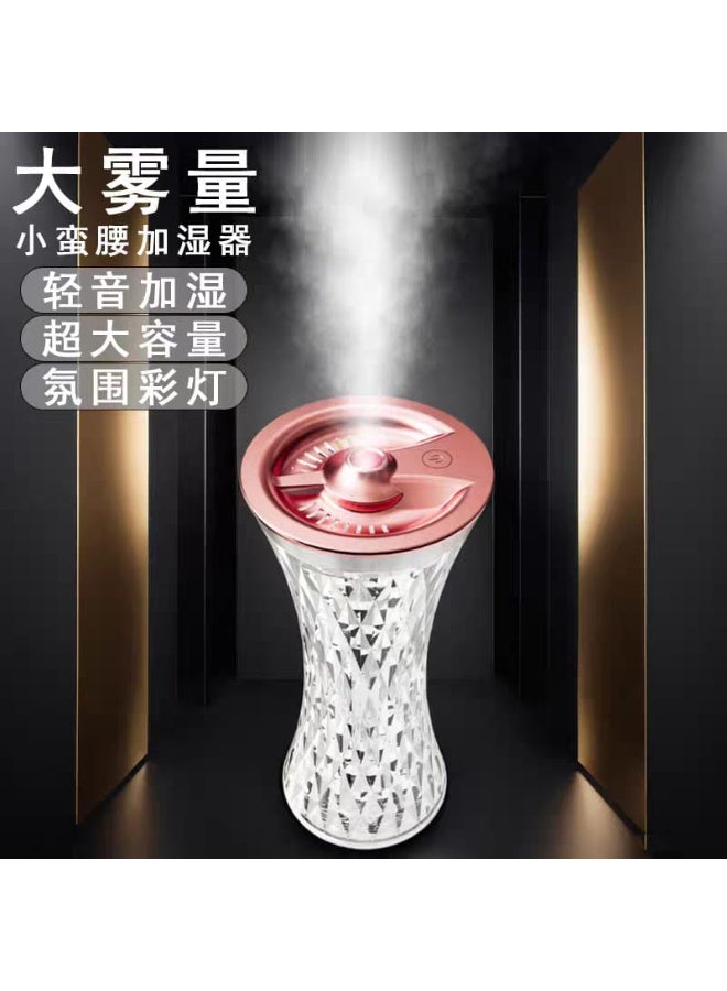 Crystal Table Lamp with Built-In Humidifier – LED Night Light & Aromatherapy Diffuser - Image 3
