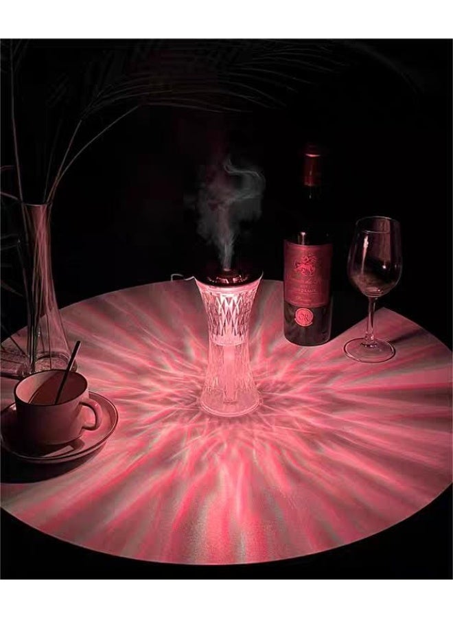 Crystal Table Lamp with Built-In Humidifier – LED Night Light & Aromatherapy Diffuser - Image 2