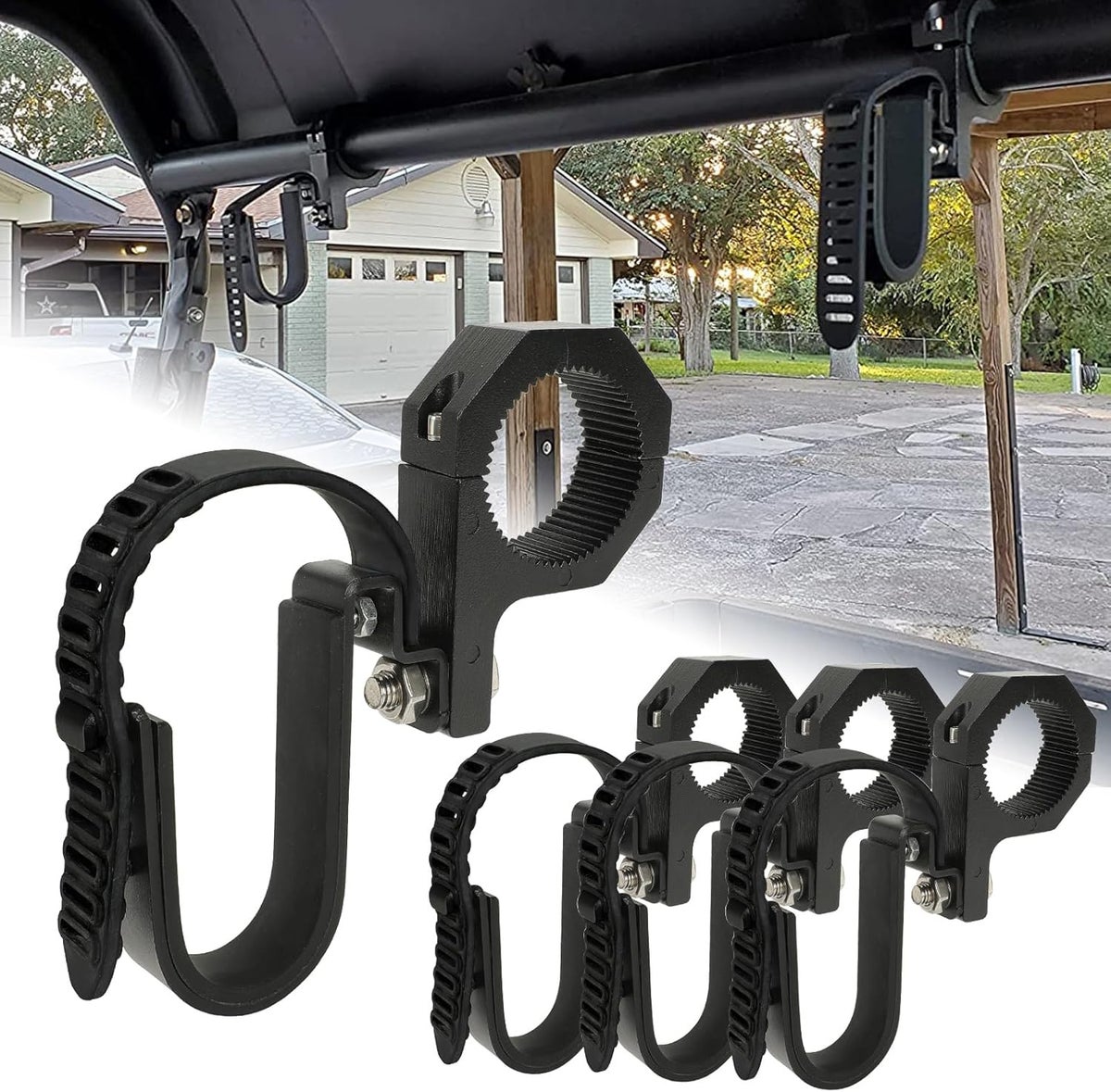 SUNPIE UTV Hunting Tools Racks - Roof Rifle Rack Shovel Bow Holder ...