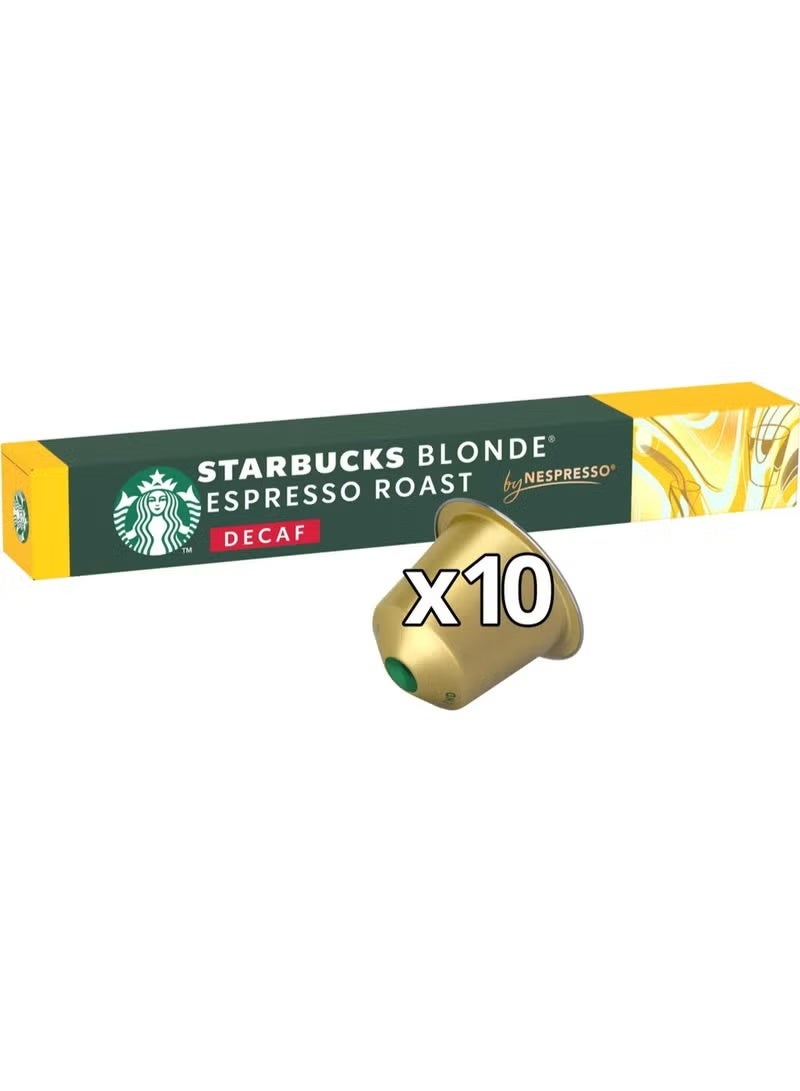 Starbucks NESPRESSO  Blonde Decaffeinated Espresso Coffee Pods (Pack of 20 Capsules) - Image 2